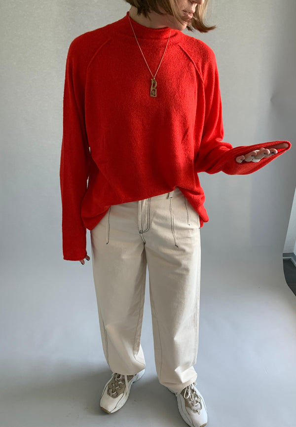 Hope oversized knitted Always Sweater, Bright Red, Women
