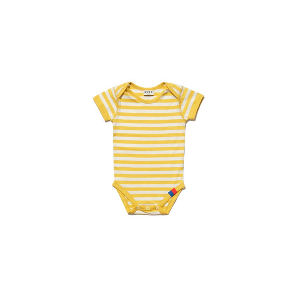 Baby Cream Yellow Striped Bodysuit