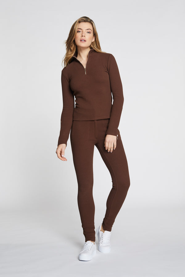 Lune Active, fitted brown jogger, Women