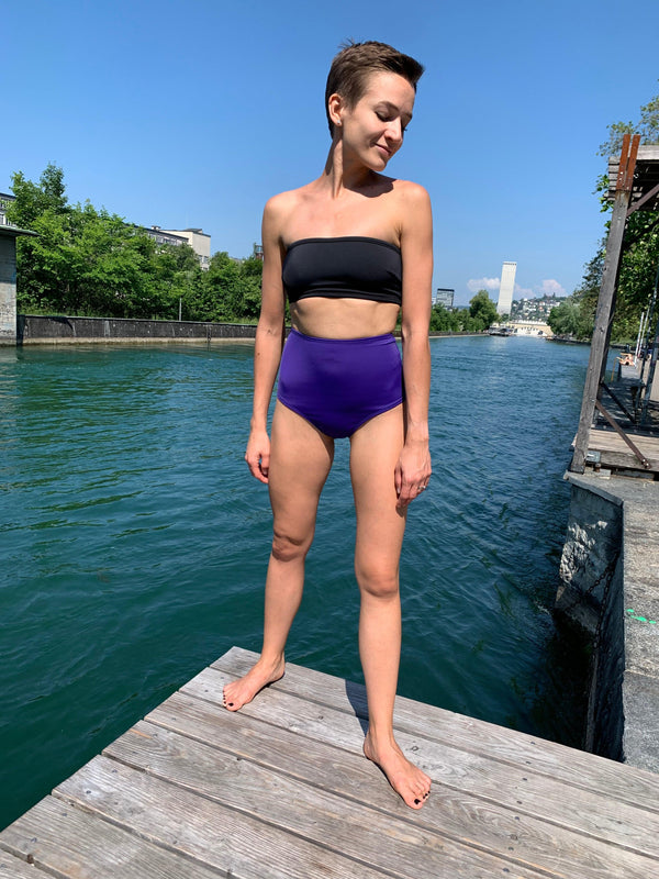 Nu Swim bikini bottom high waist Purple