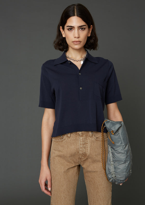 Hope short-sleeved polo shirt - Dk Navy - Women