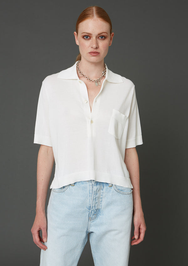 Hope short-sleeved polo shirt - offwhite - Women