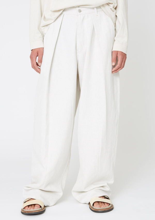 Hope Brick Trousers - wide leg - white - cotton - women