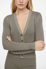 Anine Bing green Layla Cardigan