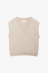 Anine Bing Fiona Sweater Vest, Beige, Women