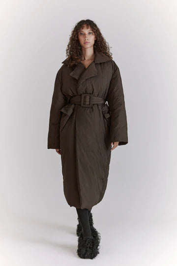 Hope Padded Mighty Coat, dark brown, women