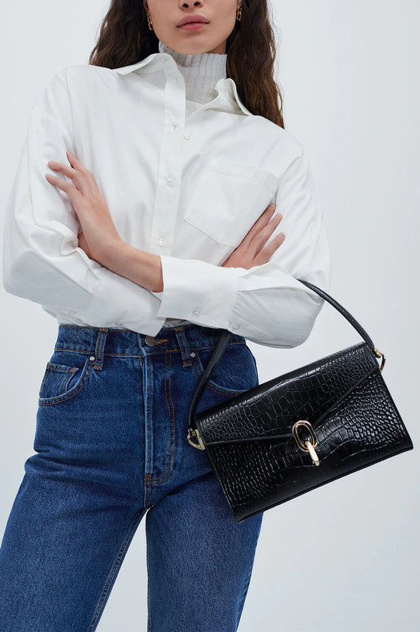 Anine Bing Nico Bag Cream and Black – WearForever