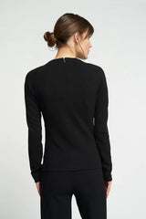 Forest longsleeve line top - Black