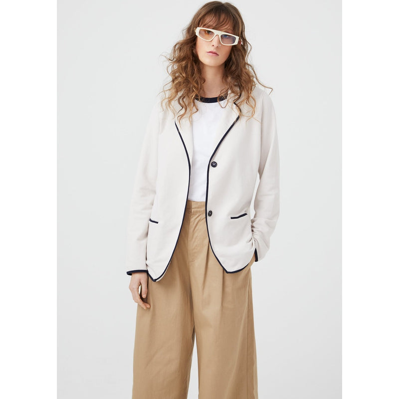 Kule Cream Cotton Blazer, Women