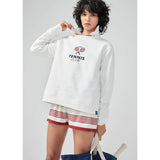 Kule Tennis Cotton white sweatshirt, women