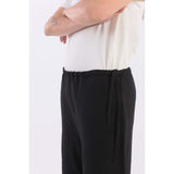 Hope wide legged style black linen pants