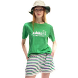 Kule striped Cotton Shorts with pockets, women