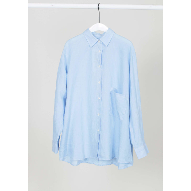 Hope - Oversized Linen shirt, Blue, Women