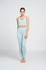 Indi racer back rib bra - Ice Blue