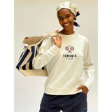 Kule Tennis Cotton white sweatshirt, women