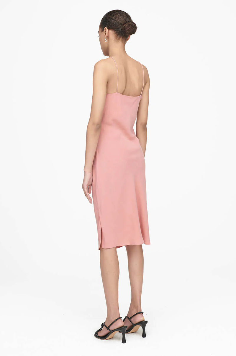 Anine Bing Bay V neck Slip Dress Dusty pink WearForever