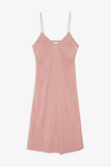 Anine Bing Bay V-neck Slip Dress, Dusty pink