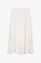 Anine Bing Verne Skirt, Pearl 100% Silk, women