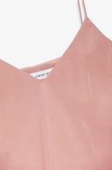 Anine Bing Bay V-neck Slip Dress, Dusty pink