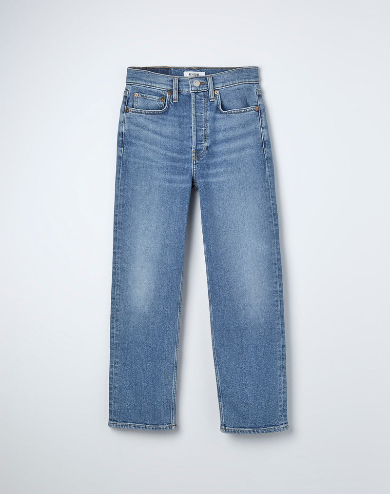 ReDone Stretch High Rise straight leg Blue Jeans