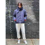 Kule The Trevor Navy Puffer Jacket with Hood Women