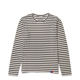 Kule Cream Dark Blue Striped Longsleeved top Men