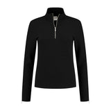 Lune Active, zipper Longsleeve, Women, black