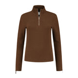 Lune Active, zipper Longsleeve, Women, brown