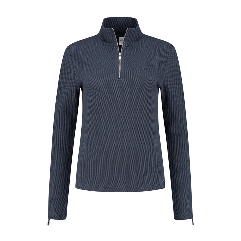 Lune Active, zipper Longsleeve, Women, Blue