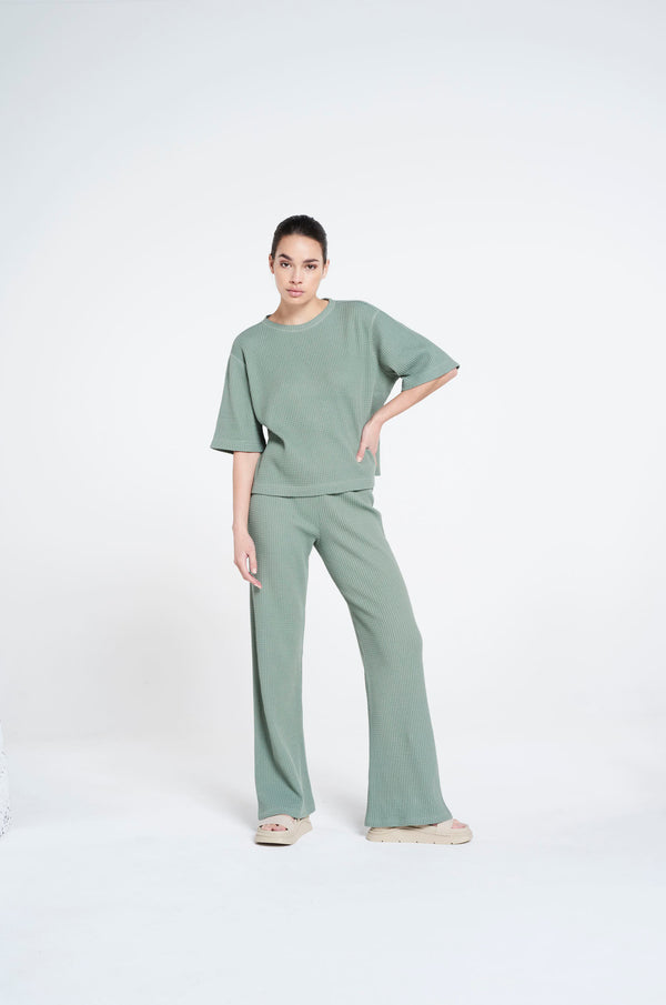 Lune Active, Cotton loungewear, Green, Women