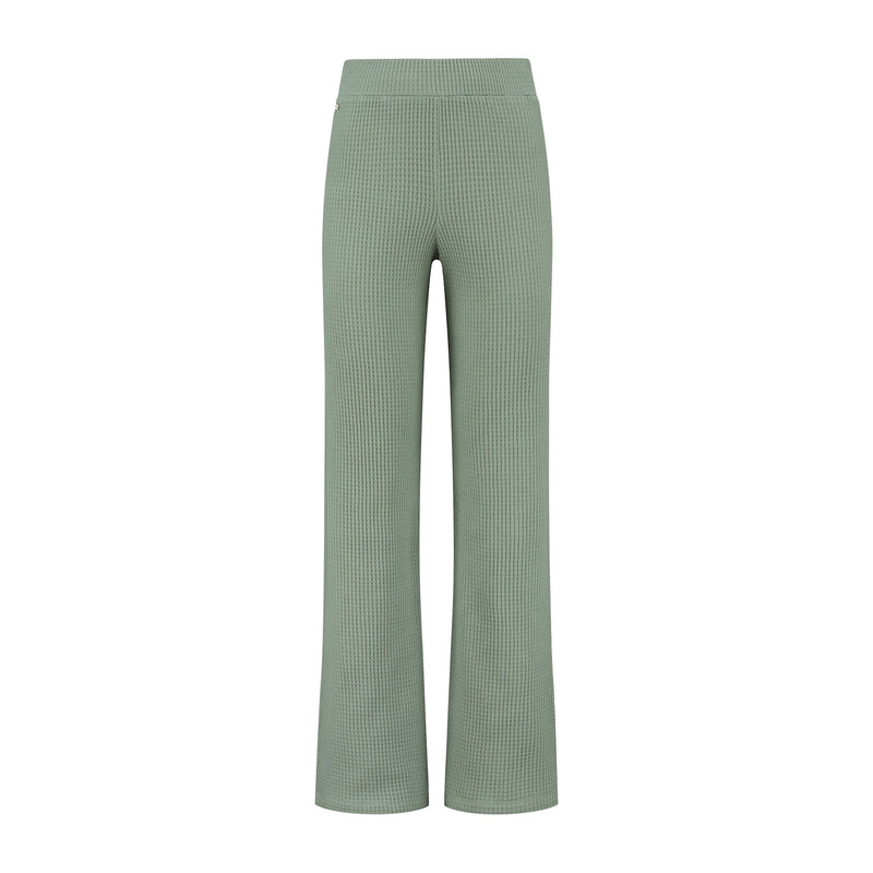 Lune Active, Cotton loungewear flare pants, Green, Women