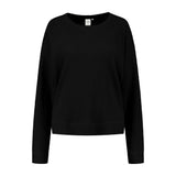 Lune Active cotton lounge sweatshirt women's Black