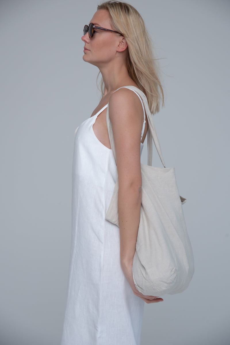 The Sept White Linen Dress