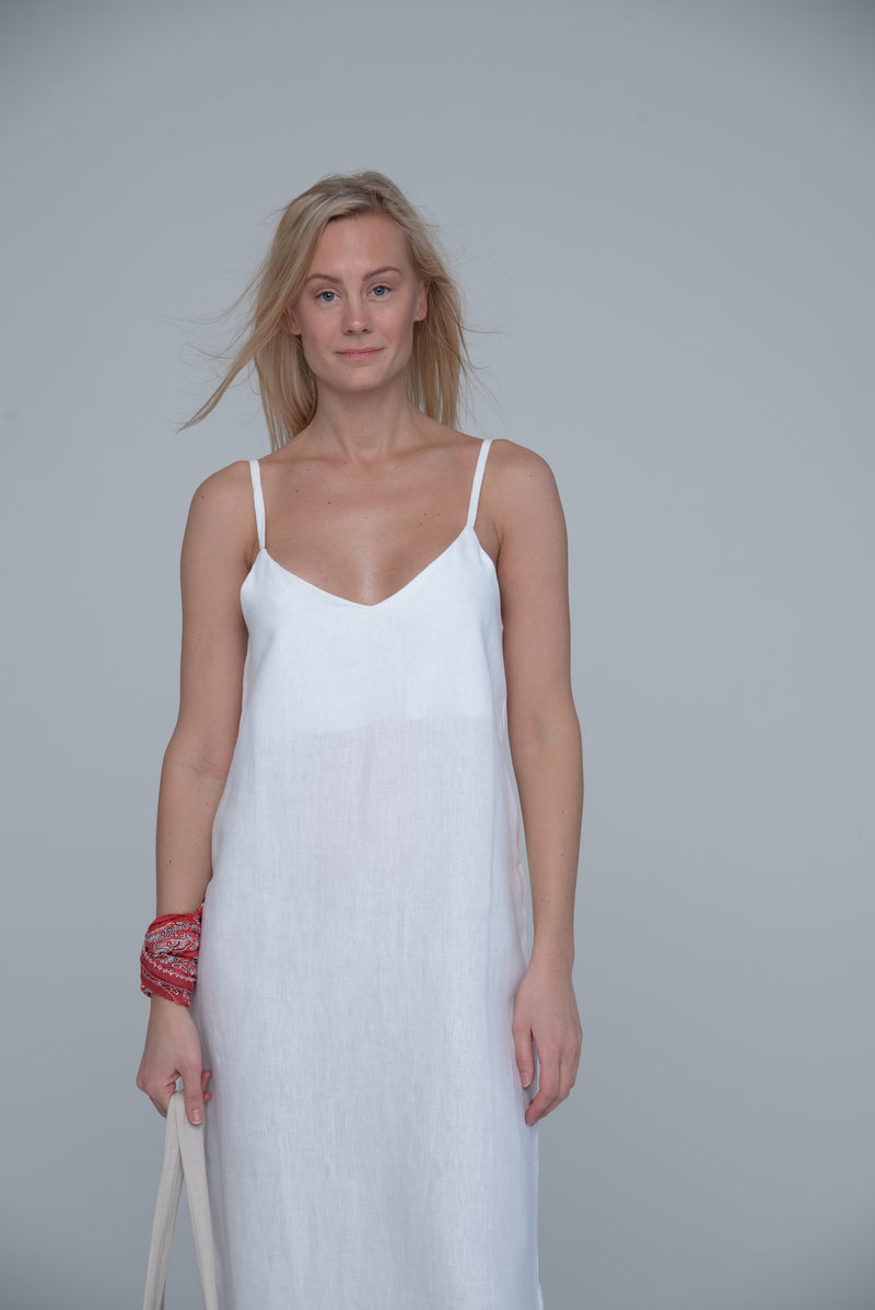 The Sept White Linen Dress