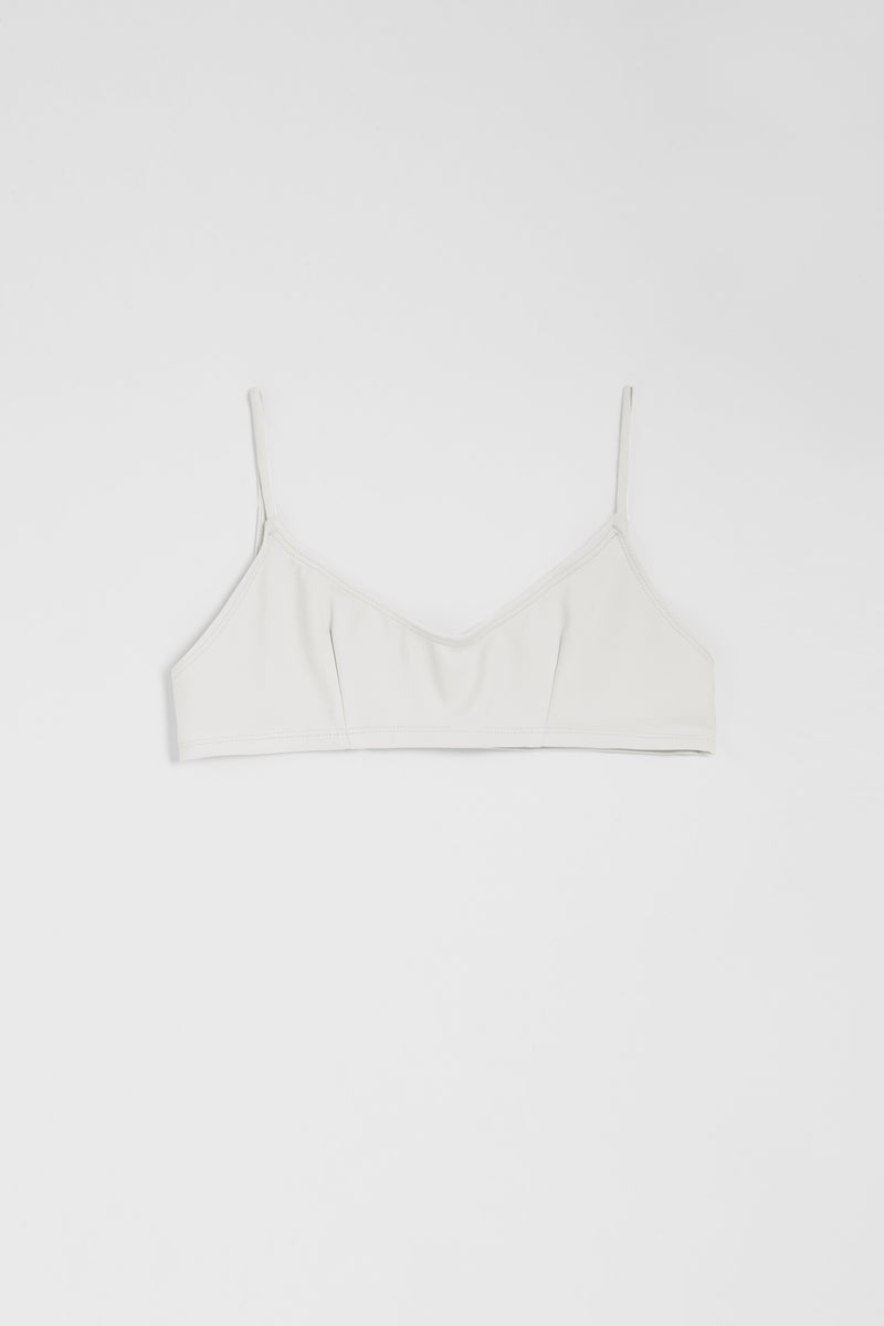 Nu Swim white bikini top