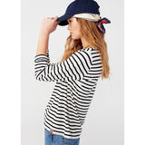 Kule Cream Black Striped Longsleeved top Women