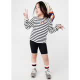 Kids Cream Red Blue Striped Longsleeved top