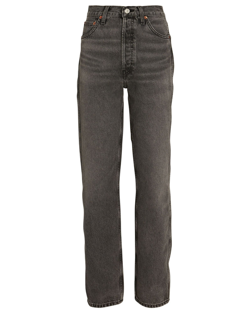 ReDone High Rise straight leg Vintage Grey Jeans