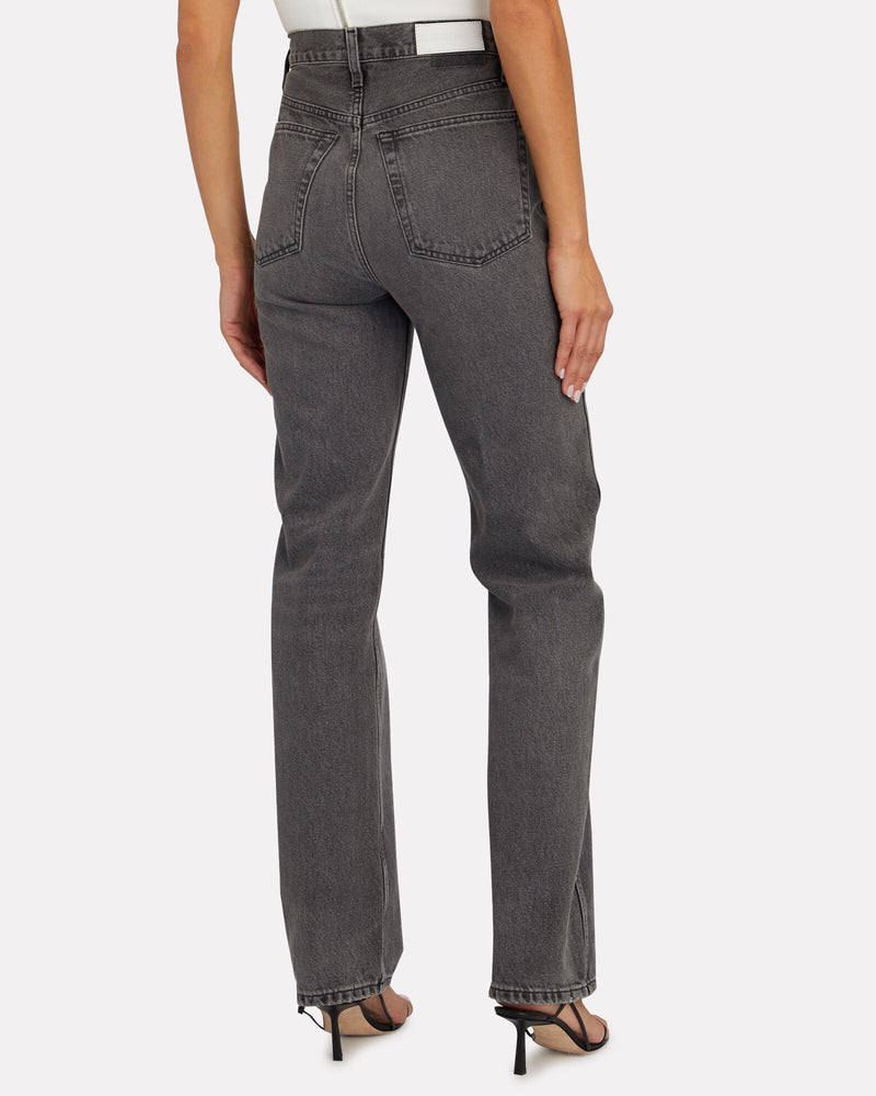 ReDone High Rise straight leg Vintage Grey Jeans