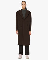 Hope Woman Double-Breasted Wool-blend Coat Brown