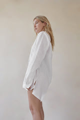 The Sept white linen long Women's shirt