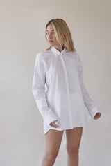 The Sept white cotton masculine shirt for women