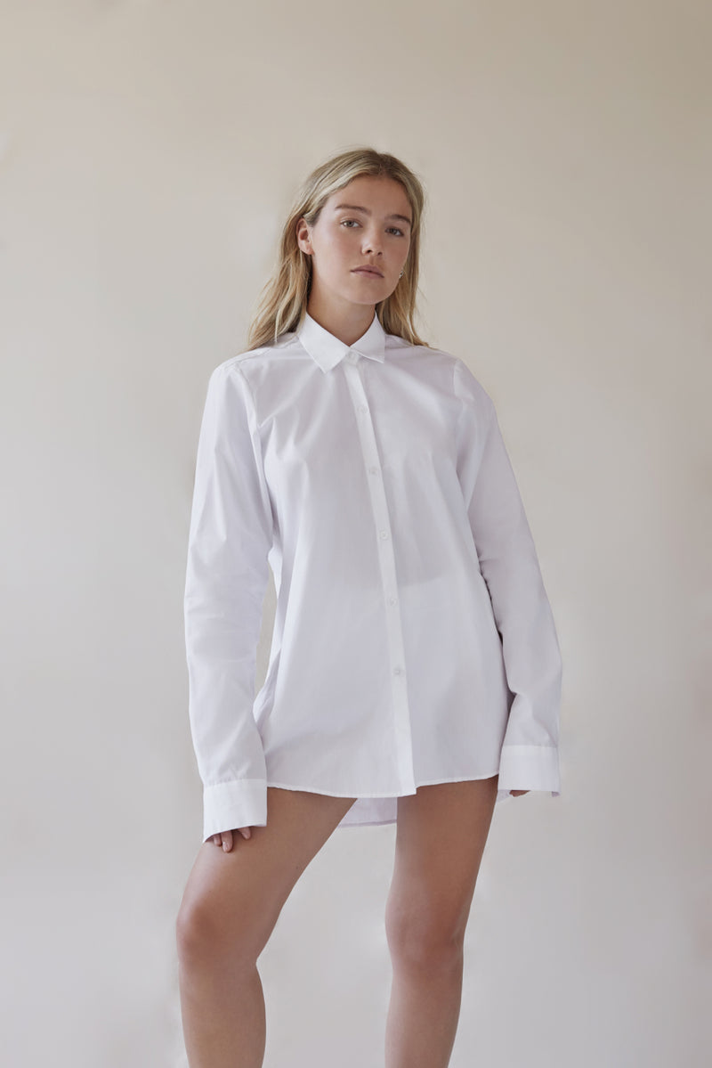 The Sept white cotton masculine shirt for women