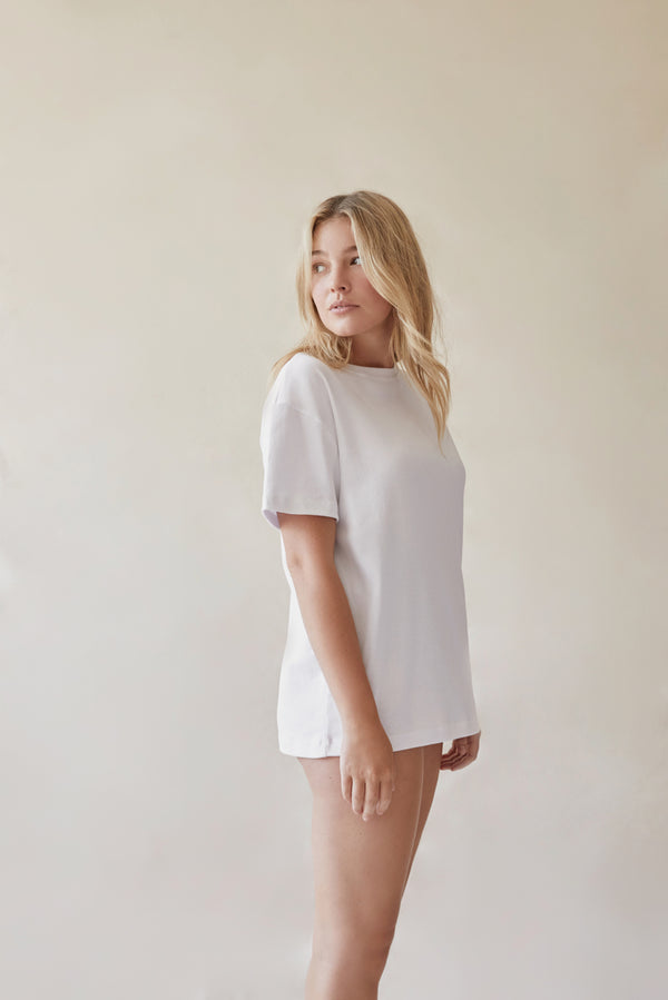 The Sept oversized white women's T-shirt