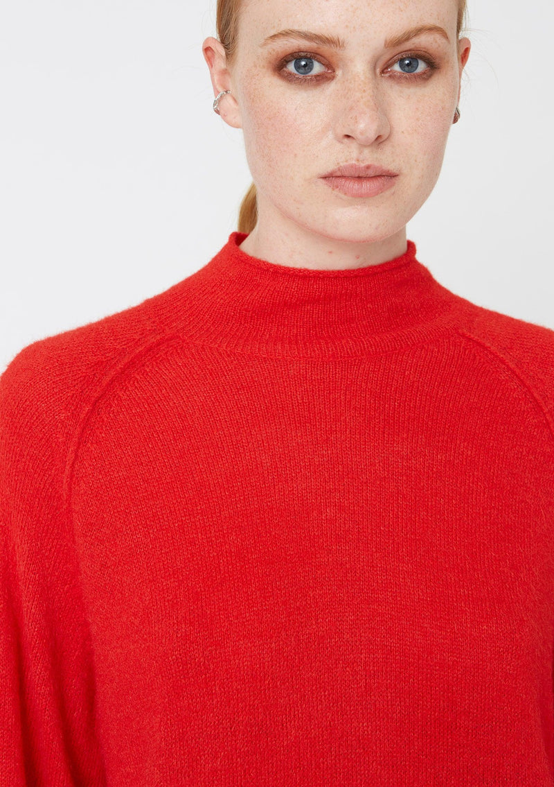 Hope oversized knitted Always Sweater, Bright Red, Women