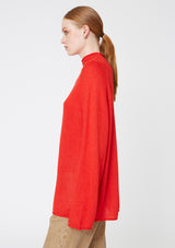 Hope oversized knitted Always Sweater, Bright Red, Women