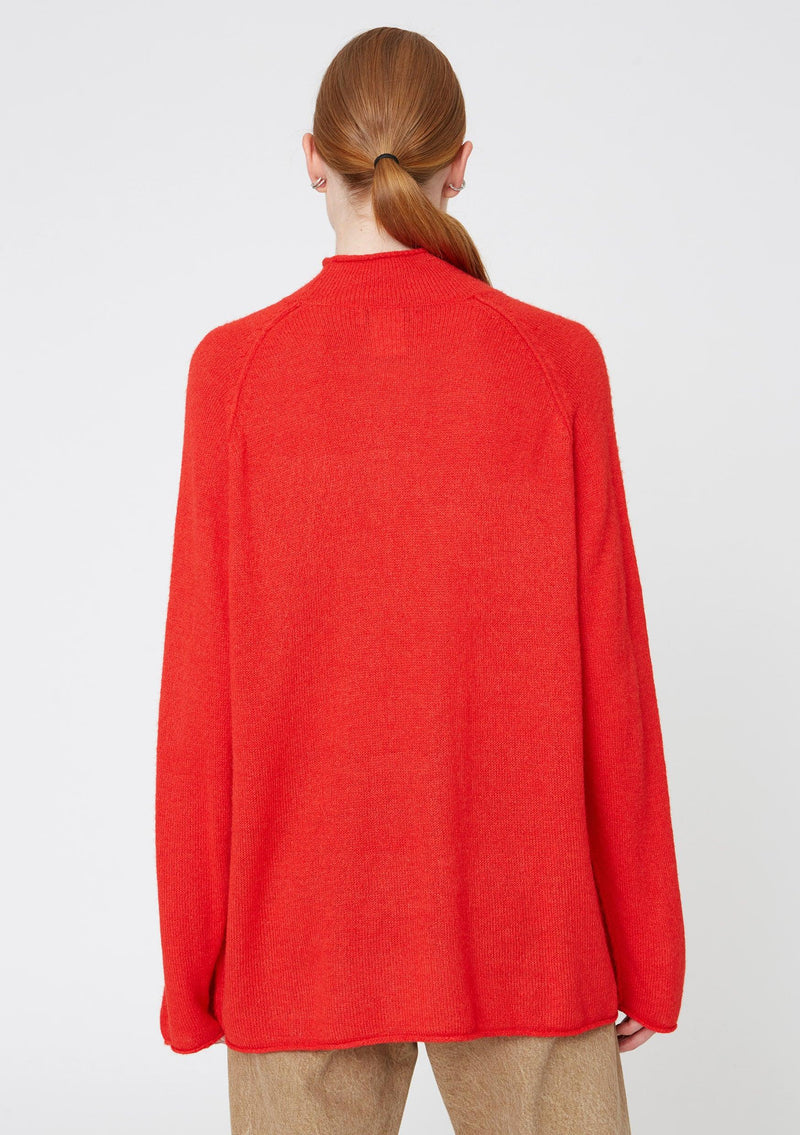 Hope oversized knitted Always Sweater, Bright Red, Women