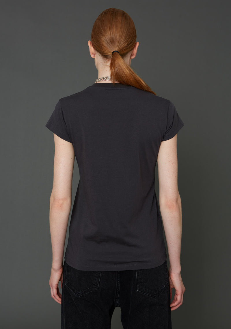 Hope Ace Tee - Faded Black - organic cotton - regular slim fit - Women