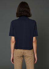 Hope short-sleeved polo shirt - Dk Navy - Women