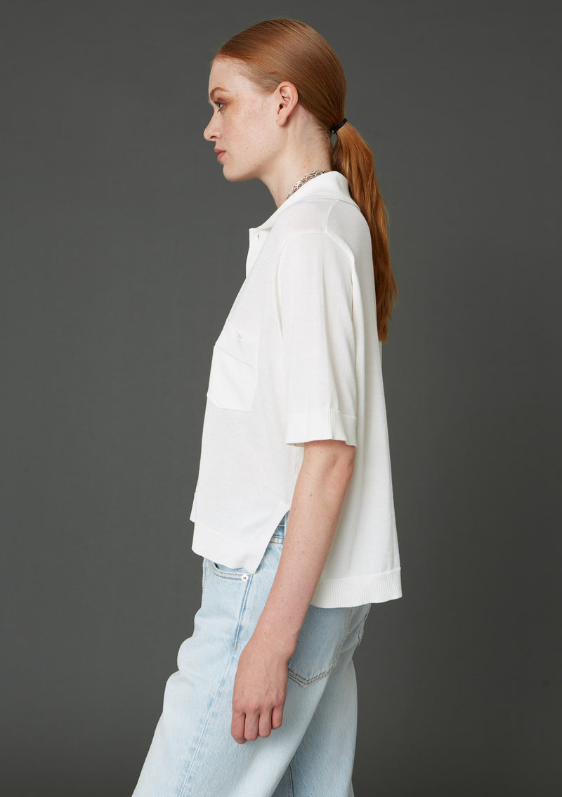 Hope short-sleeved polo shirt - offwhite - Women